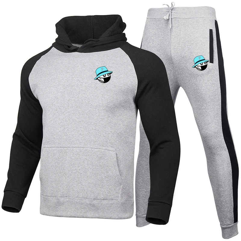 

Golf Spring 2023 New 2 Pieces Sets Tracksuit Men Fashion Autumn Hooded Sweatshirt+Pants Male Sport Hoodies Running Sportswear