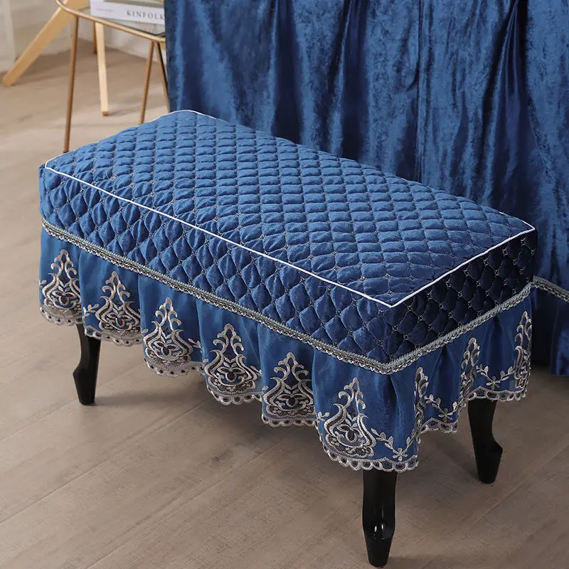 Piano Stool Cover Replace Shoes, Stool Cover Make Up Stool Cover Cushion, Seat Cushion, European Lace Cover