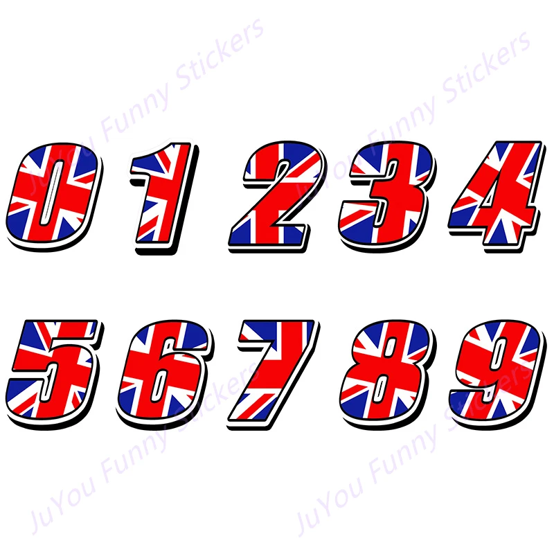 

FUYOOHI Funny Stickers Accessories Racing Numbers UK UNITED KINGDOM FLAG Sticker Motocross Moto Auto ATV BIKE Decor Decal