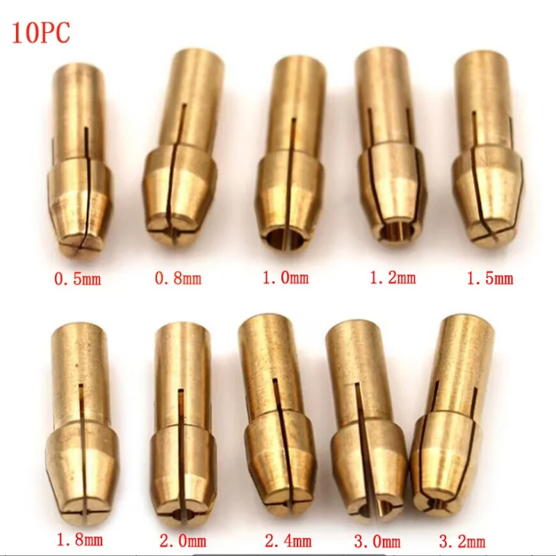 

Набор адаптеров для патрона 0,5-3,2 мм, латунный