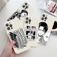 case for iphone 12 11 13 pro max 13 mini x xr xs max se 2020 6 6s 7 8 plus anime attack on titan protection shell cover fundas