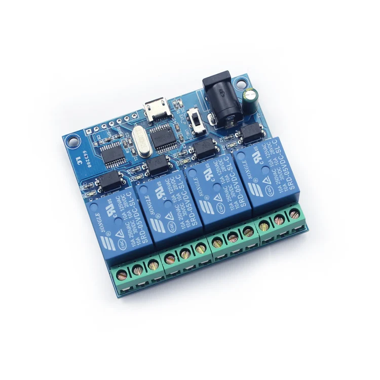 LCUS-4 Type Four-way USB Relay Module Intelligent Control Switch Computer