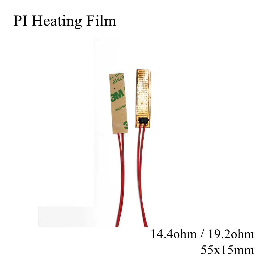 

55x15mm 5V 12V 24V 110V 220V PI Heating Film Polyimide Adhesive Electric Heater Plate Panel Pad Mat Fuel Foil Oil Engine Tank