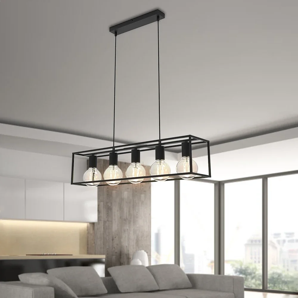 Подвесные лампы для потолка металлическая люстра столовой бара подвесной