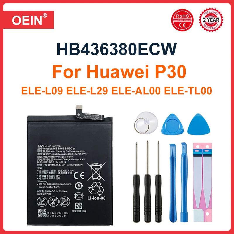 Новинка 100% года, батарея HB436380ECW для HUAWEI P30, ELE-L09 ELE-L29 ELE-TL00, ELE-AL00