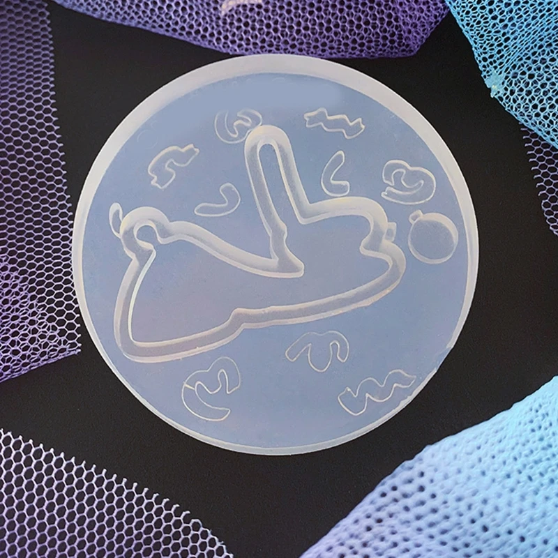 Подвеска в виде собаки с воздушным шаром форма из УФ-кристалла и эпоксидной смолы