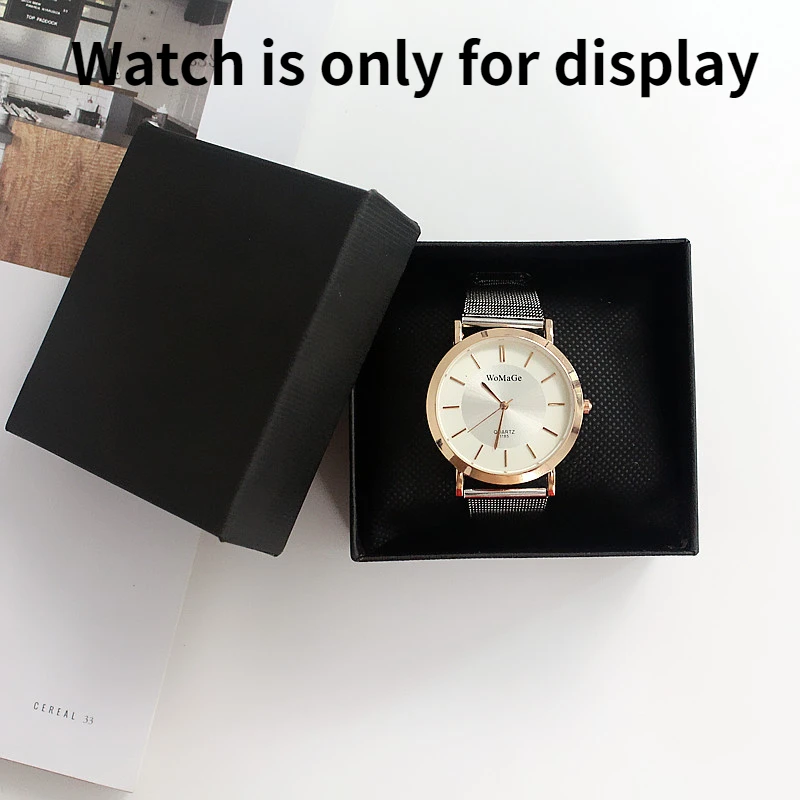 8*8*5.5cm Gift Black Box Paper Decoration Bracelet Box Paper Sponge Pillow Jewelry Accessories