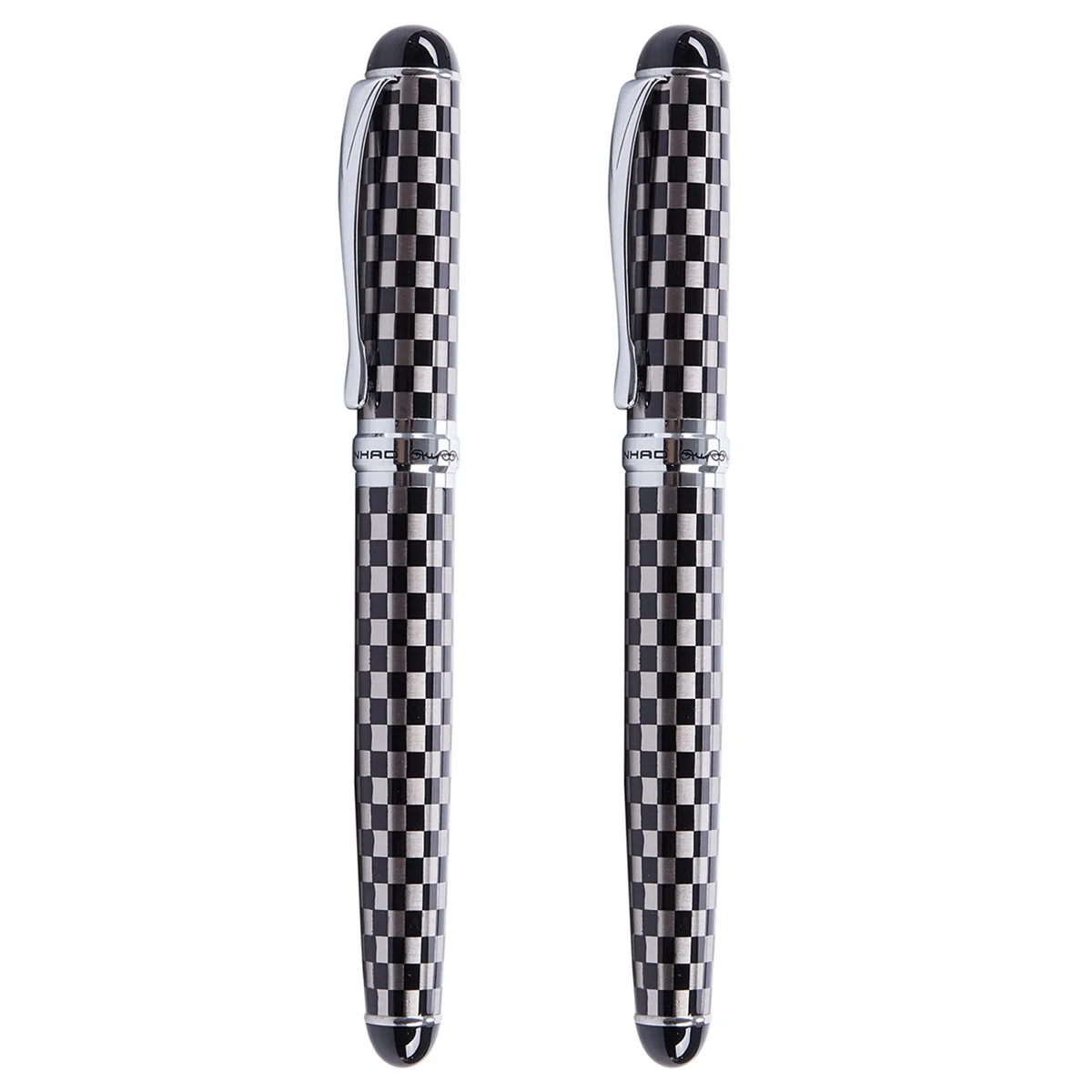 

2X Jinhao X750 Chessboard Fountain Pen Medium Fine Nib Office Business Writing Sign