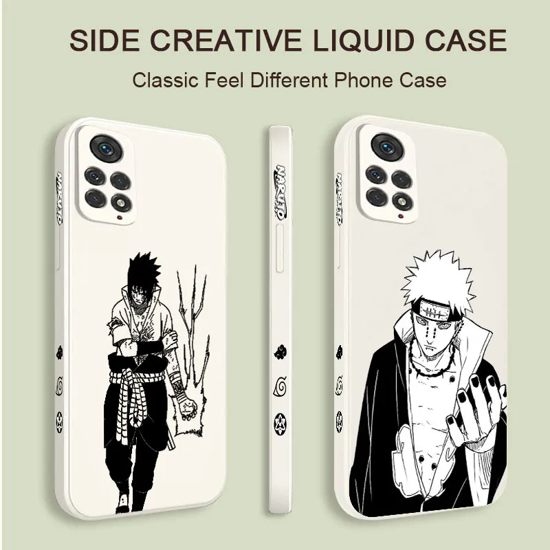 

Akatsuki-Sasuke Phone Case for Samsung Galaxy S23 S22 Ultra S21 S20 FE S10 S9 S8 Plus S7 S6 Shockproof Liquid Silicone Cover