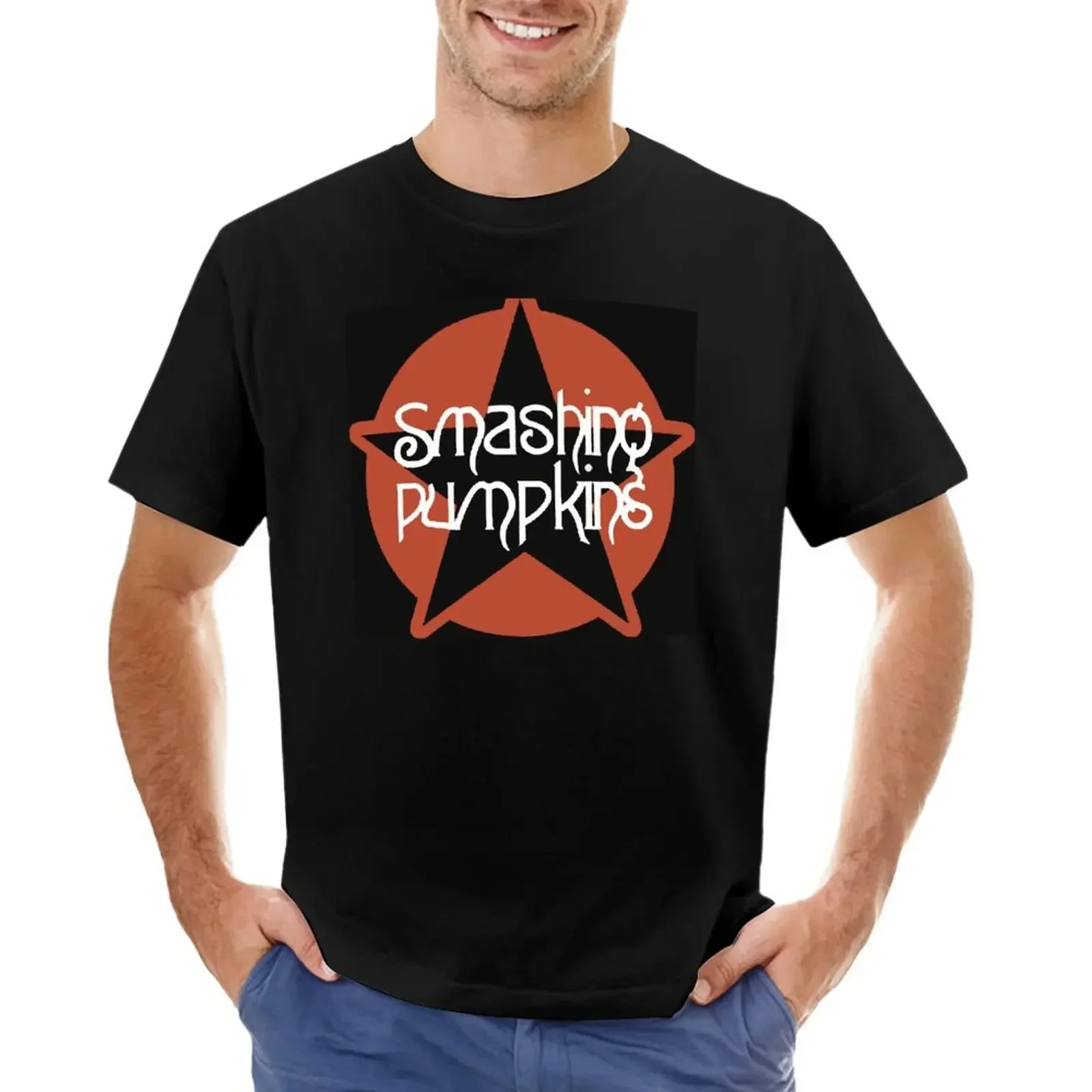 Футболка the smashing pumkins rr11 черная для мальчика кавайная одежда аниме мужские