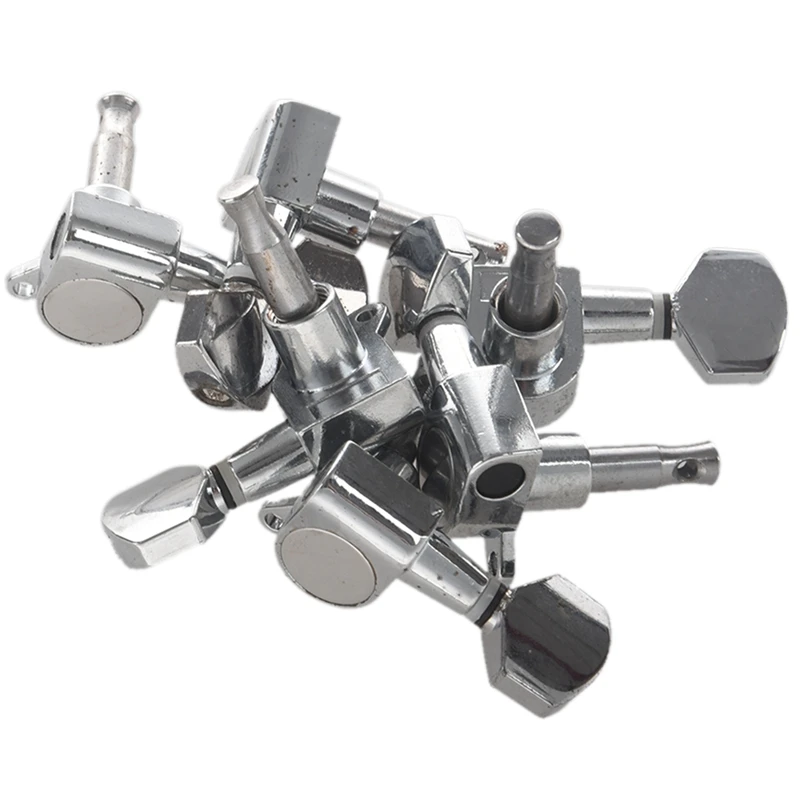 

Герметичные маленькие колышки для тюнинга гитары, тюнеры, машинные головки для акустической электрогитары, запчасти для гитары