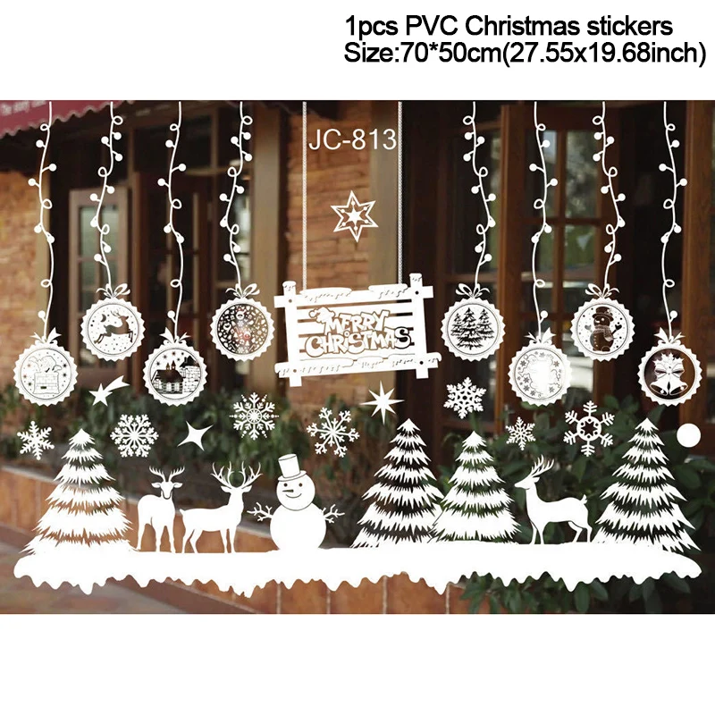 

Рождественские наклейки на окна Pvh