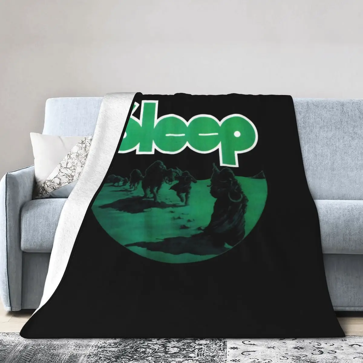 

Sleep Dopesmoker Black Stoner Doom Bed Vintage Bedspread Queen Bed Decor Sofa Blanket Minimalist Dirty resistant Anti-pilling