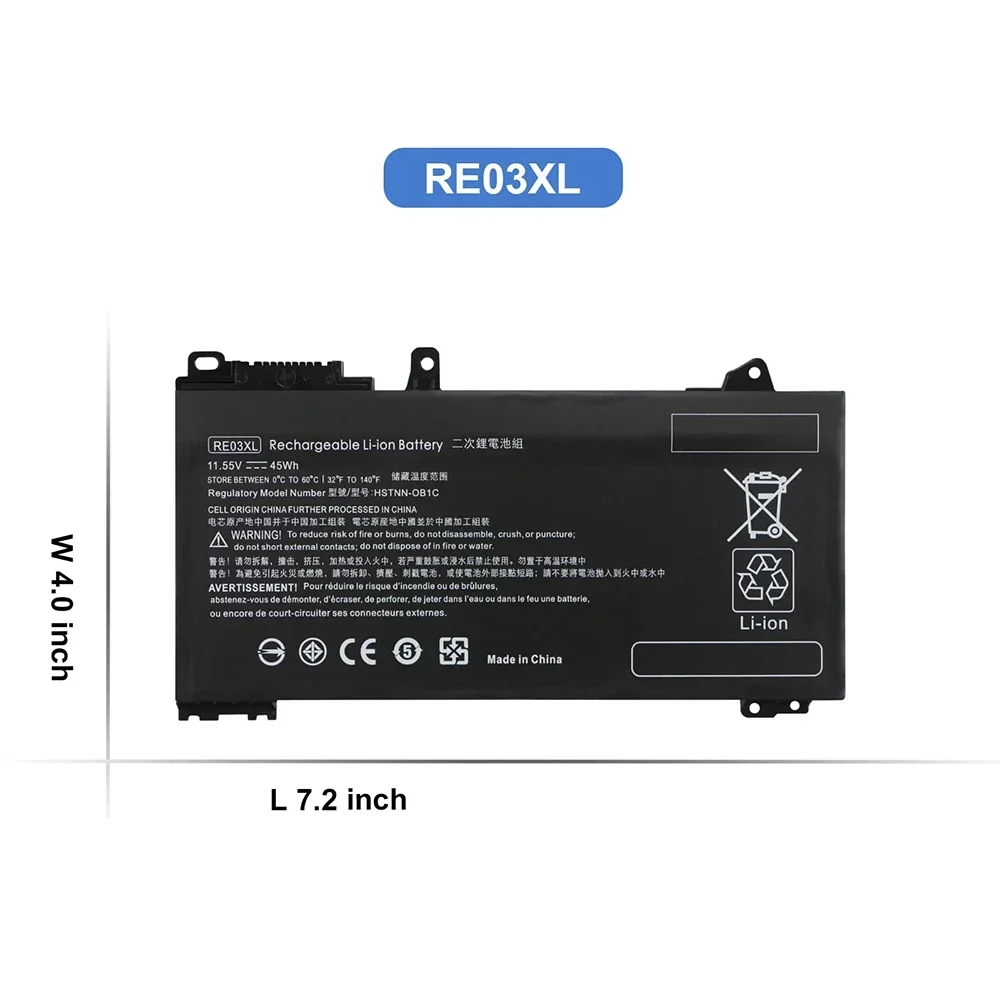 Аккумулятор для ноутбука HP ProBook 430 440 445 450 455R G6 G7 Series 45Wh