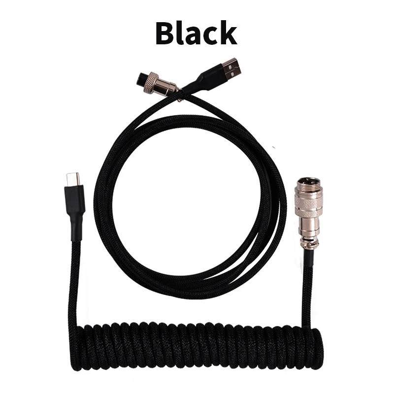 Механическая клавиатура спиральный кабель USB Type C