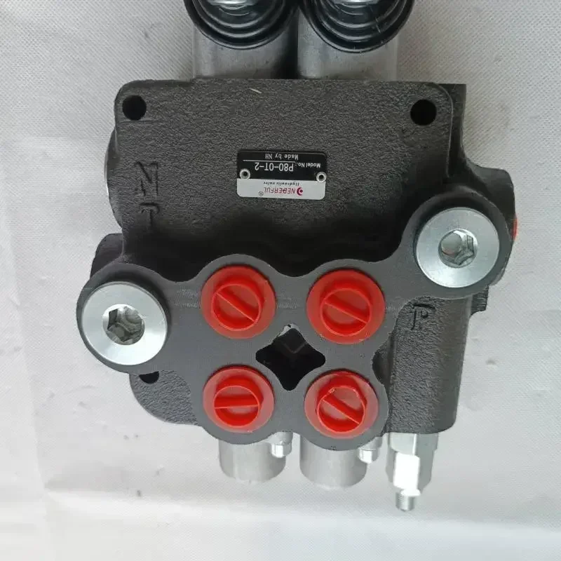 wa hydrauliczna koparko-ładowarki wózka widłowego hydrauliczny zawór kierunkowy sterujący do ciągnika ładowarki z joystickiem monoblokowy P40