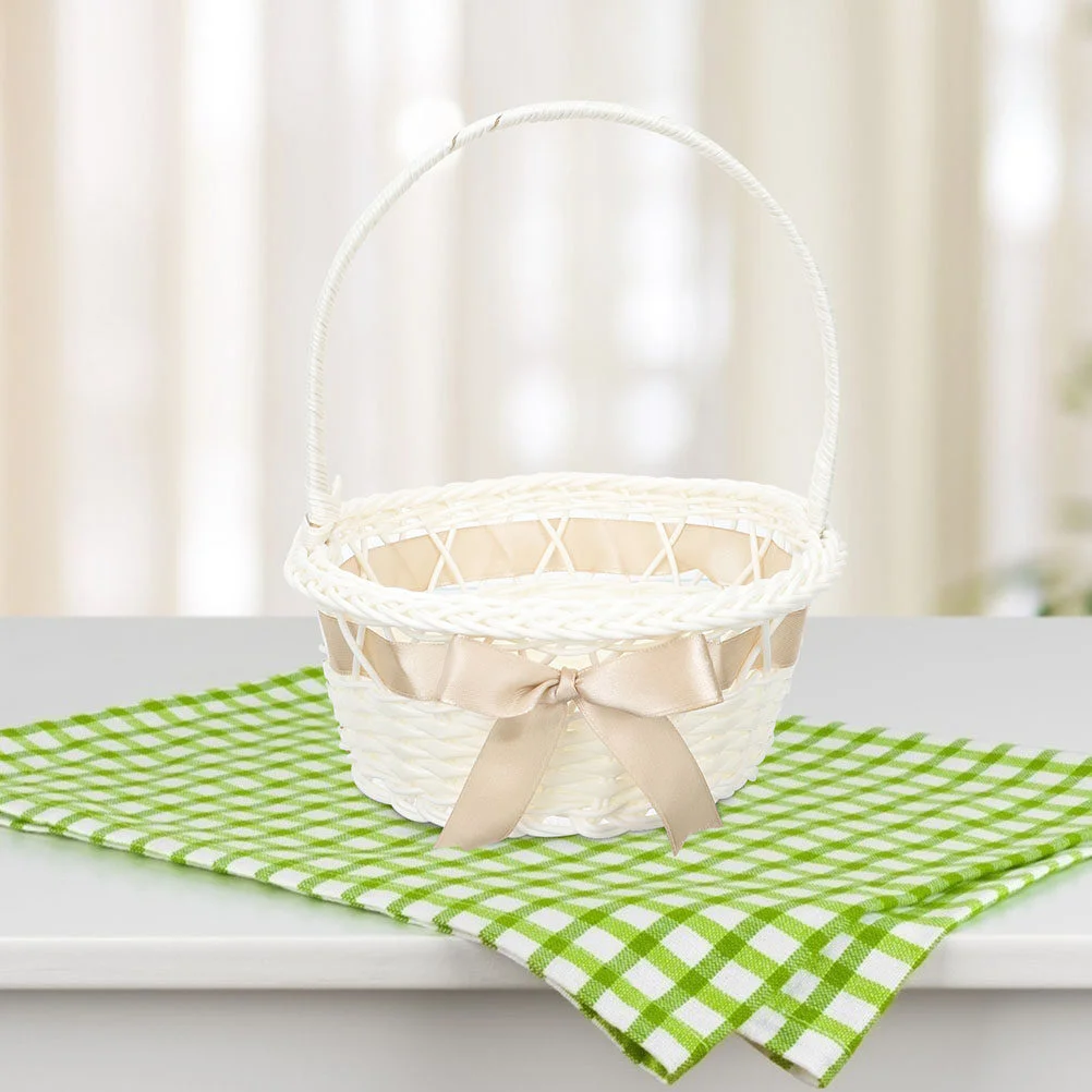 

Wedding Bride Flower Basket Bridal Container Girl Baskets Weddings Handheld Party