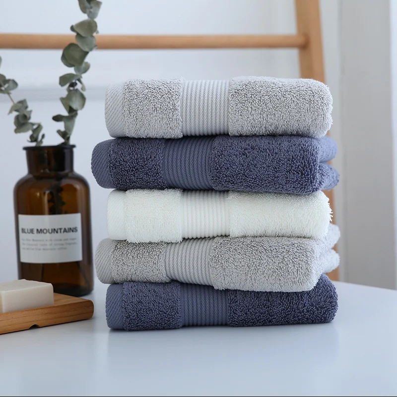 

Pure cotton towel thickened and enlarged combed long-staple cotton plain towel soft absorbent face towel 34