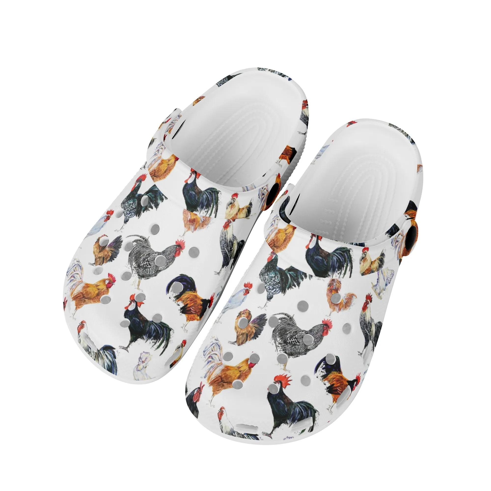 

Шлепанцы женские летние на плоской подошве, уличные сандалии с симпатичным рисунком петуха, Нескользящие шлепанцы для дома, шлепанцы с животными, для влюбленных, дышащие, подарок