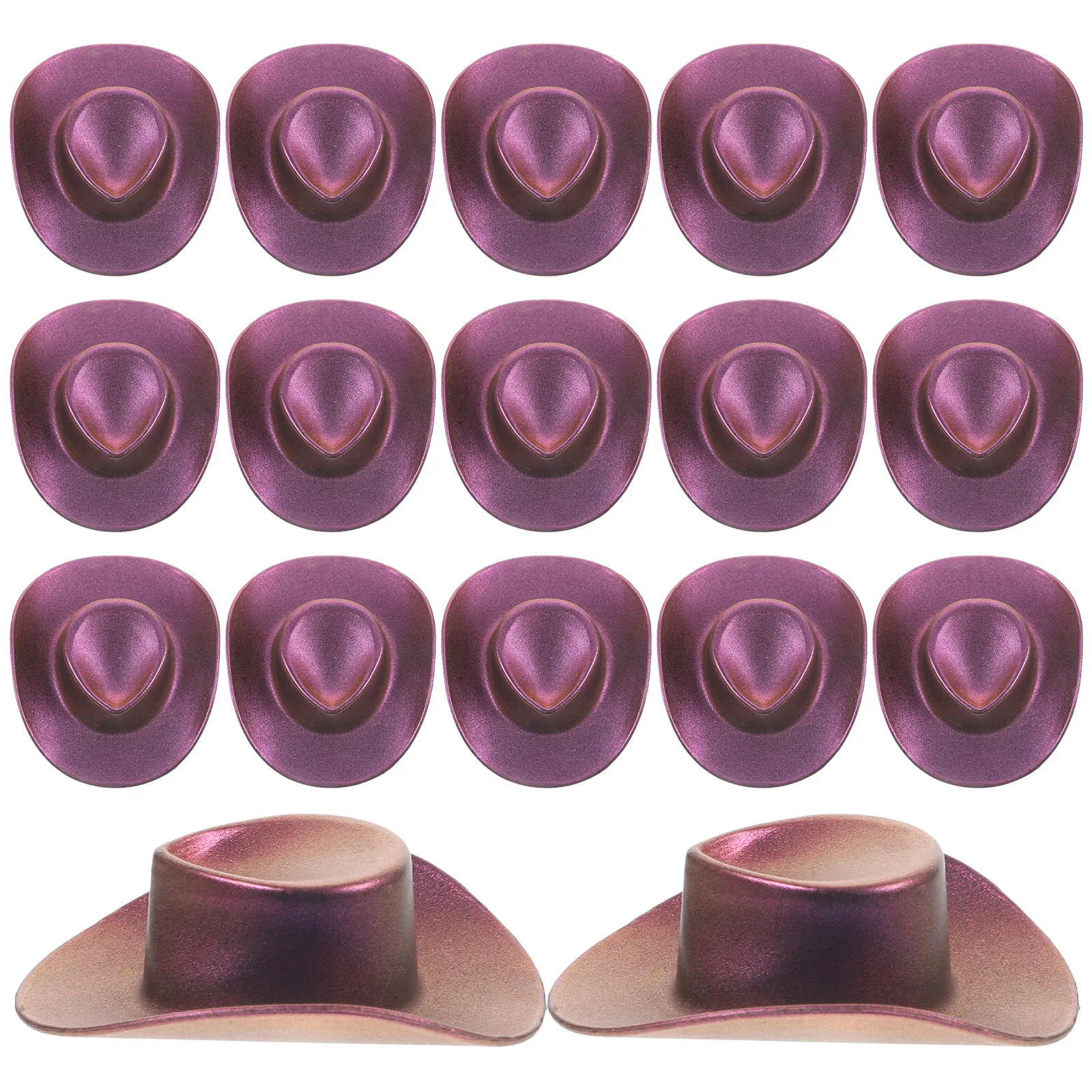

20 Pcs The Cap Mini Hat House Hats Decorative Accessories Purple Cake Decors