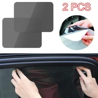 2pcs universal pvc car side window sunshades electrostatic sticker car styling solar film shade uv protector sunshade visor