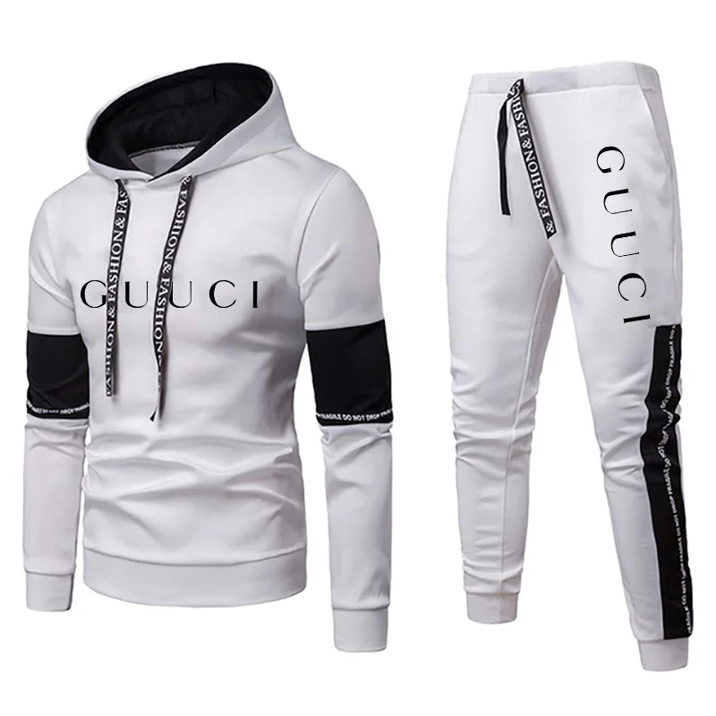 

Men's Luxury Sweatsirt Set 2023 dies+Sweatpants Tracksuit Outfits Joer Brand Sport Suit Male Pullover Streetwear Clotes