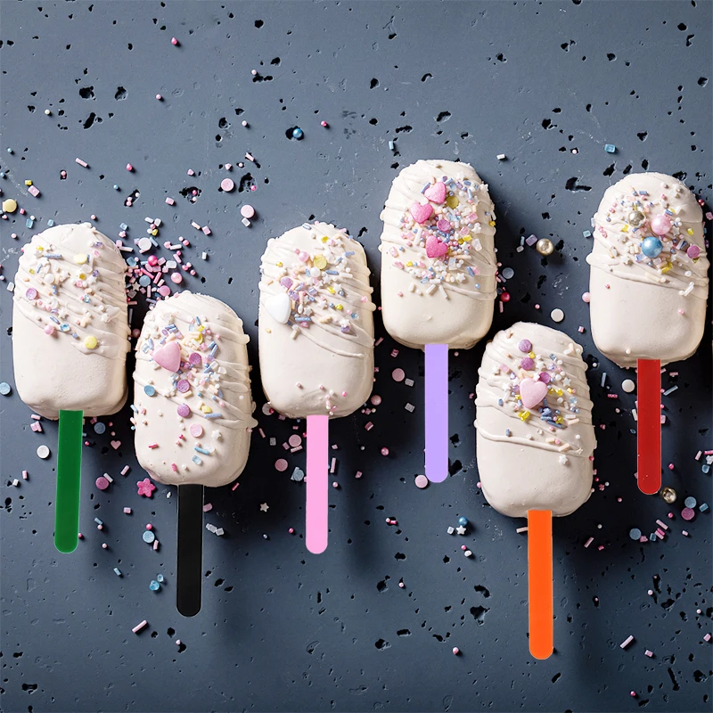 10 шт. многоразовые акриловые палочки для мороженого