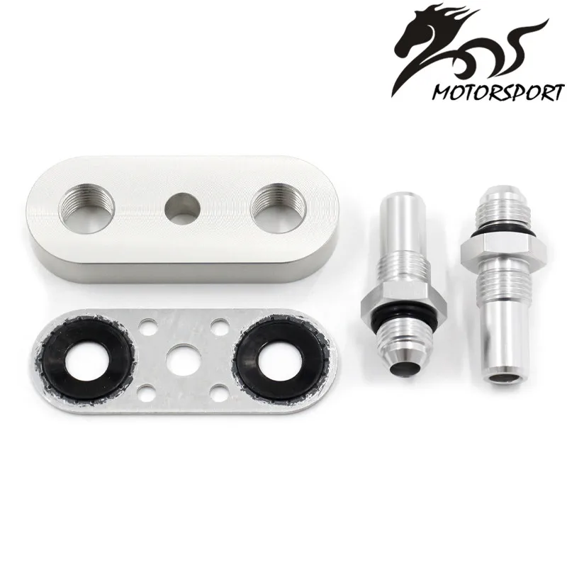 

Соединитель линий масляного уплотнения для шланга, радиатор трансмиссии, линия адаптера, пластина с прокладкой 6AN, фитинги для 6L80E 6L90E 8L90E