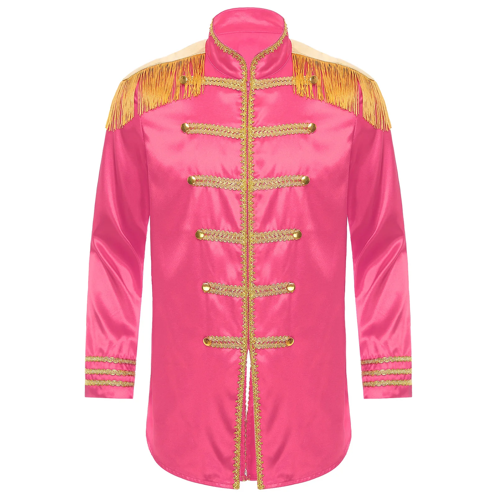 Мужской длинный костюм для косплея в стиле милитари с цирк