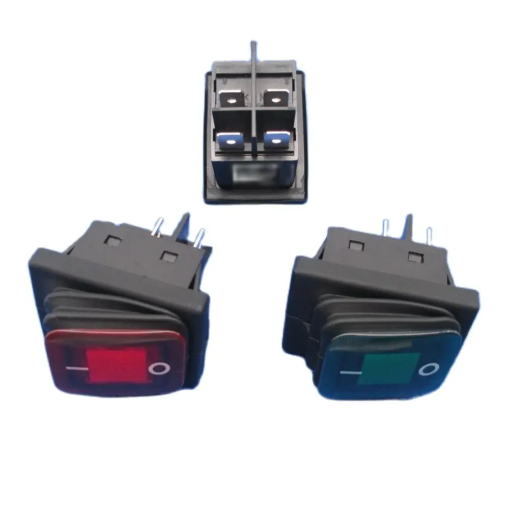 

Водонепроницаемый клавишный выключатель для лодки, с перфорацией KCD4, 30x22 мм, 4-Контактный Выключатель питания с 16 А, 220 В, 110 В, 1 шт.