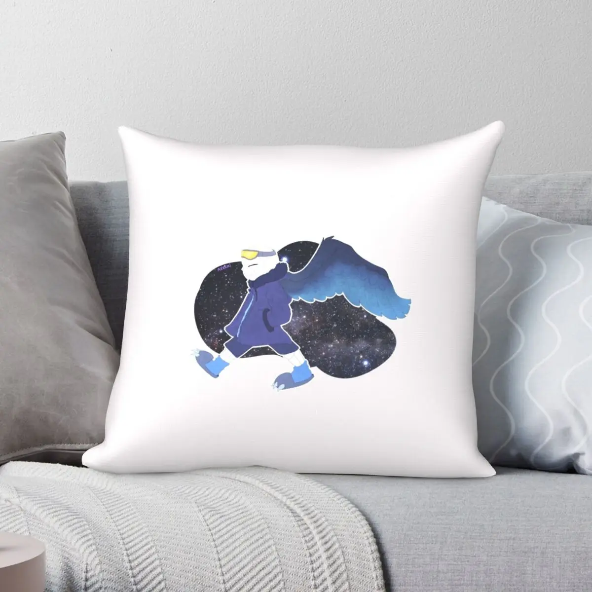 

Birdtale Sans Square Pillowcase Polyester Linen Velvet Creative Zip Decor Home Cushion Cover 45x45