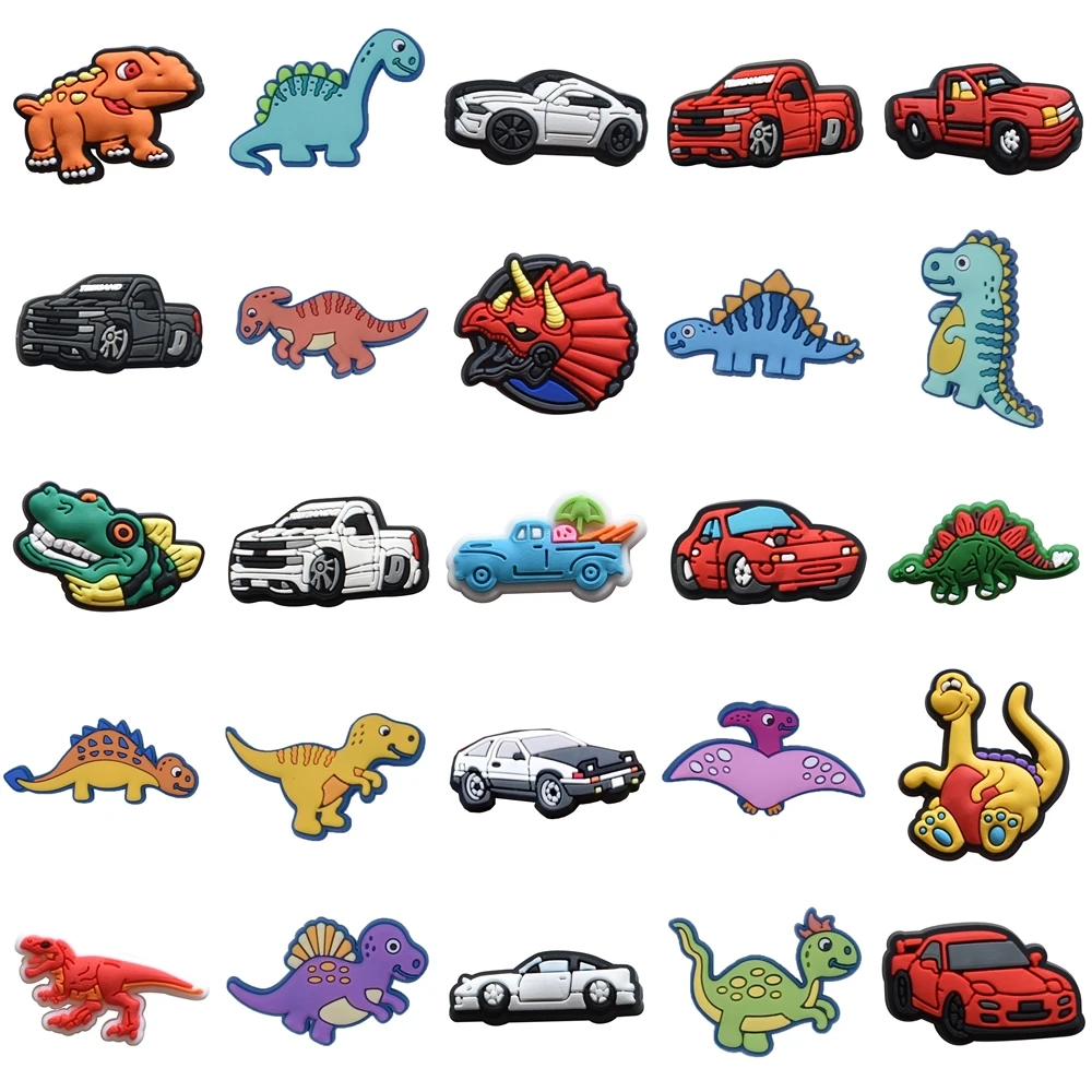 Автомобильные украшения для обуви булавки-Динозавры булавки мальчиков девочек
