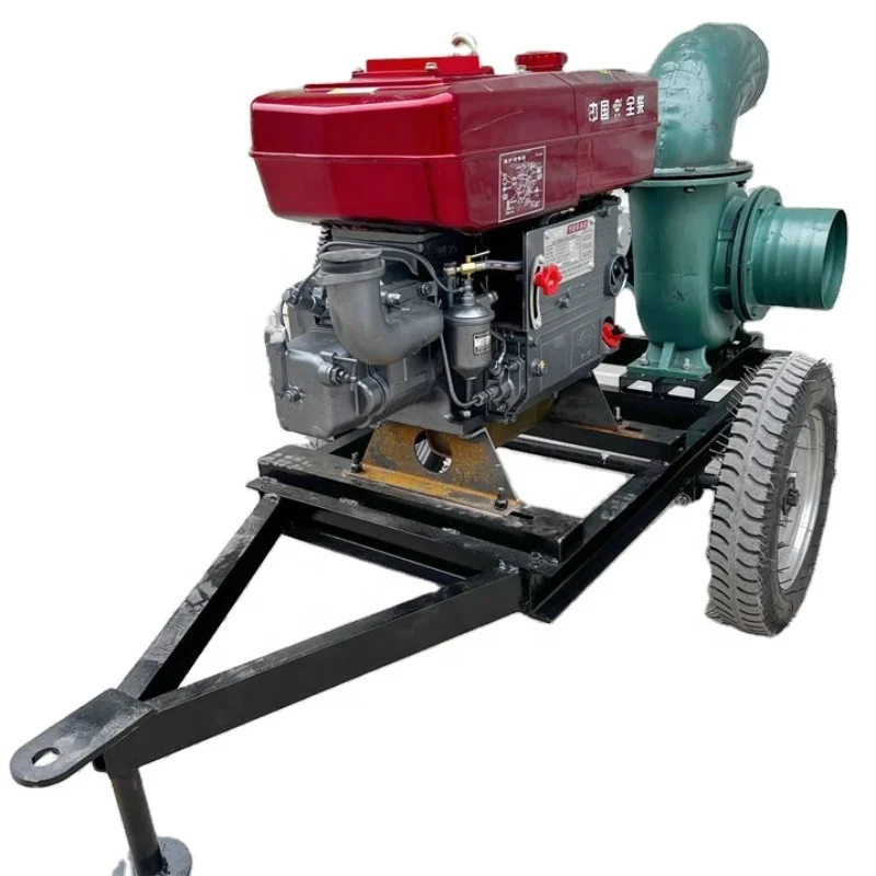 

Belt connection 6 inch cast iron water pump with 18 diesel engine irrigation water pump