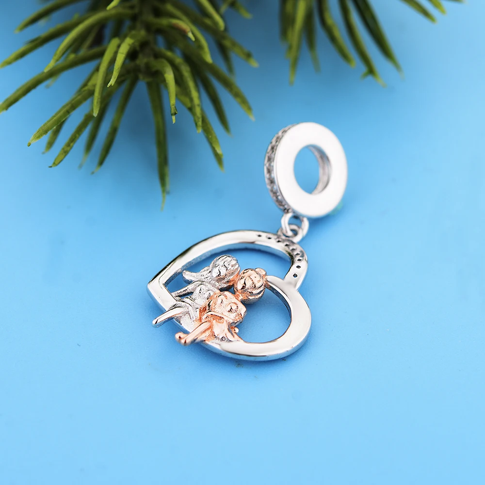 925 Sterling Silver Always My Sister Forever Friend Pendant Charm Beads Fits Original Brand Bracelet Necklace Jewelry | Украшения и