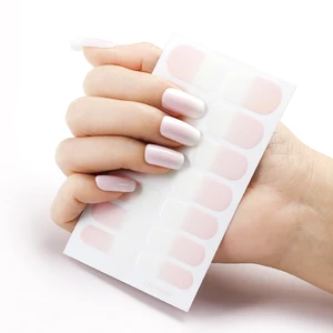Pink and White Nail Stickers Decoration Wholesale Supplies Nail Wrap Stickes for Manicure Self Adhes in Pakistan