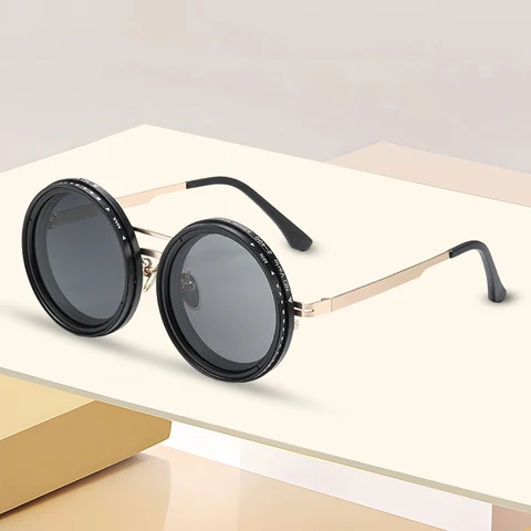 Круглые поляризационные солнцезащитные очки Adjustable Tint