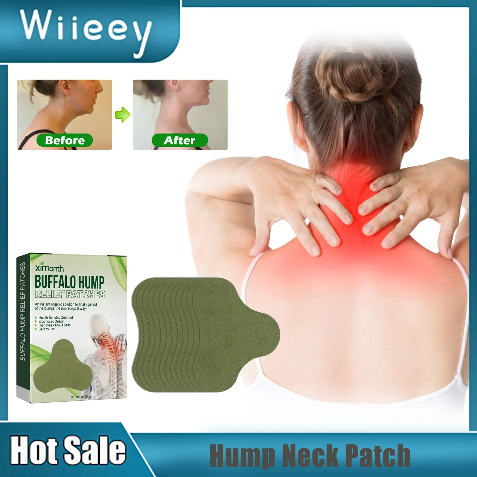 

Neck Hump Patch Anti Swelling Inflammation Promoting Blood Circulation Soothing Lumbar Spine Strain Shoulder Pain Relief Sticker