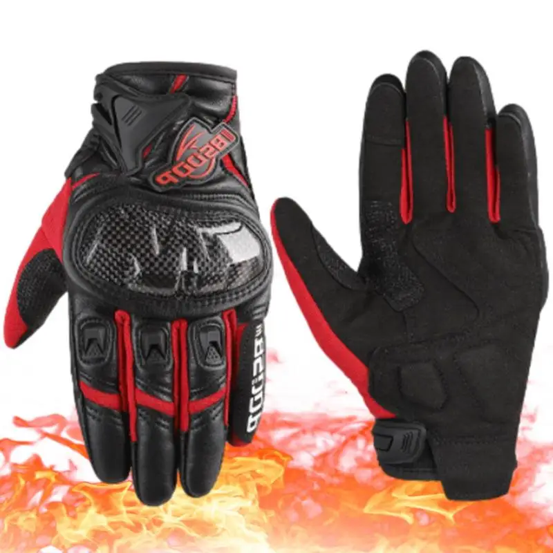 

Motorcycle Riding Gloves Anti Slip Carbon Fiber Gloves Waterproof Touchscreen Gloves Men Women Mountain Bike Gloves For Road