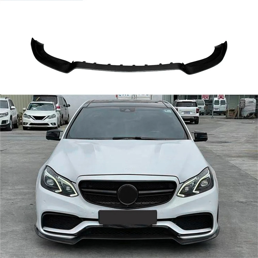 Фото Высококачественный карбоновый передний спойлер в стиле BB для Mercedes Benz E-Class W212 E63 4-дверный №1