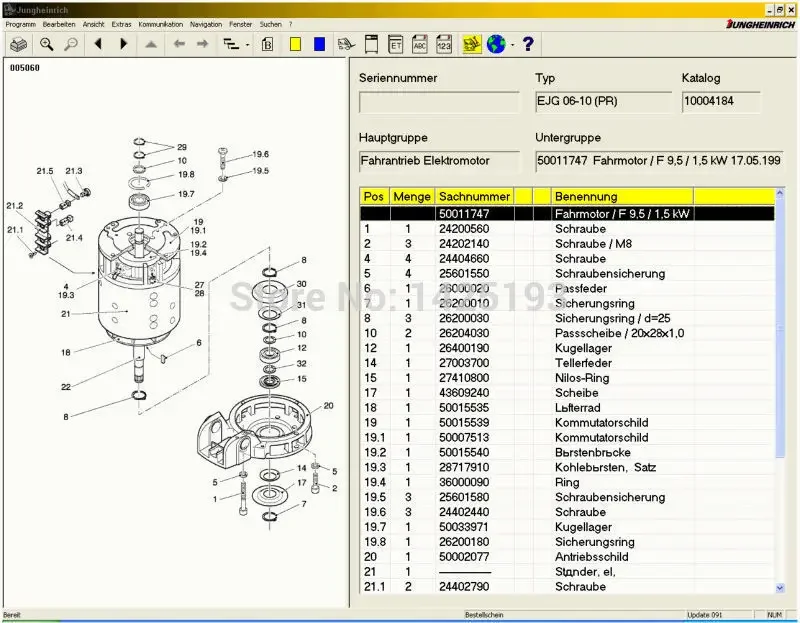 Фото AutoDVD JETI ForkLift (ET) V4.37 [538] Обновлен [03.2025] Каталог запасных частей для Jungheinrich +Expire Patch №2
