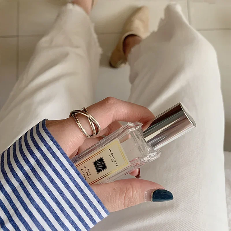 Винтажное корейское кольцо из серебра 925 пробы женское европейское простое