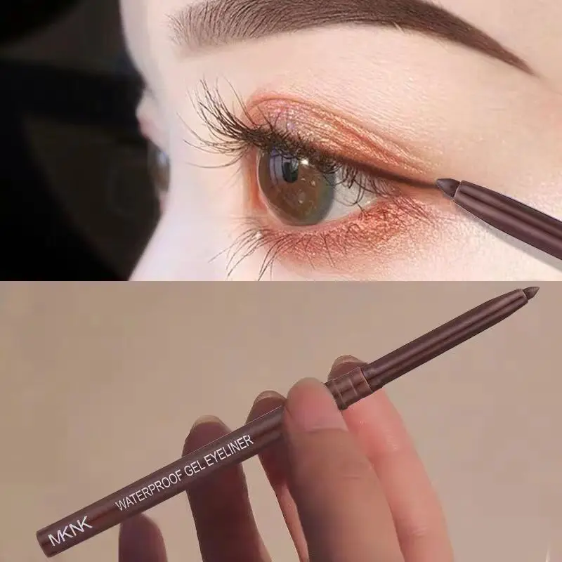 

Waterproof Eyeliner Gel Pencil Red Brown Lying Silkworm Pen Soft Easy Wear High Pigment Matte Eyeliner Lasting Shiny Eyes Makeup