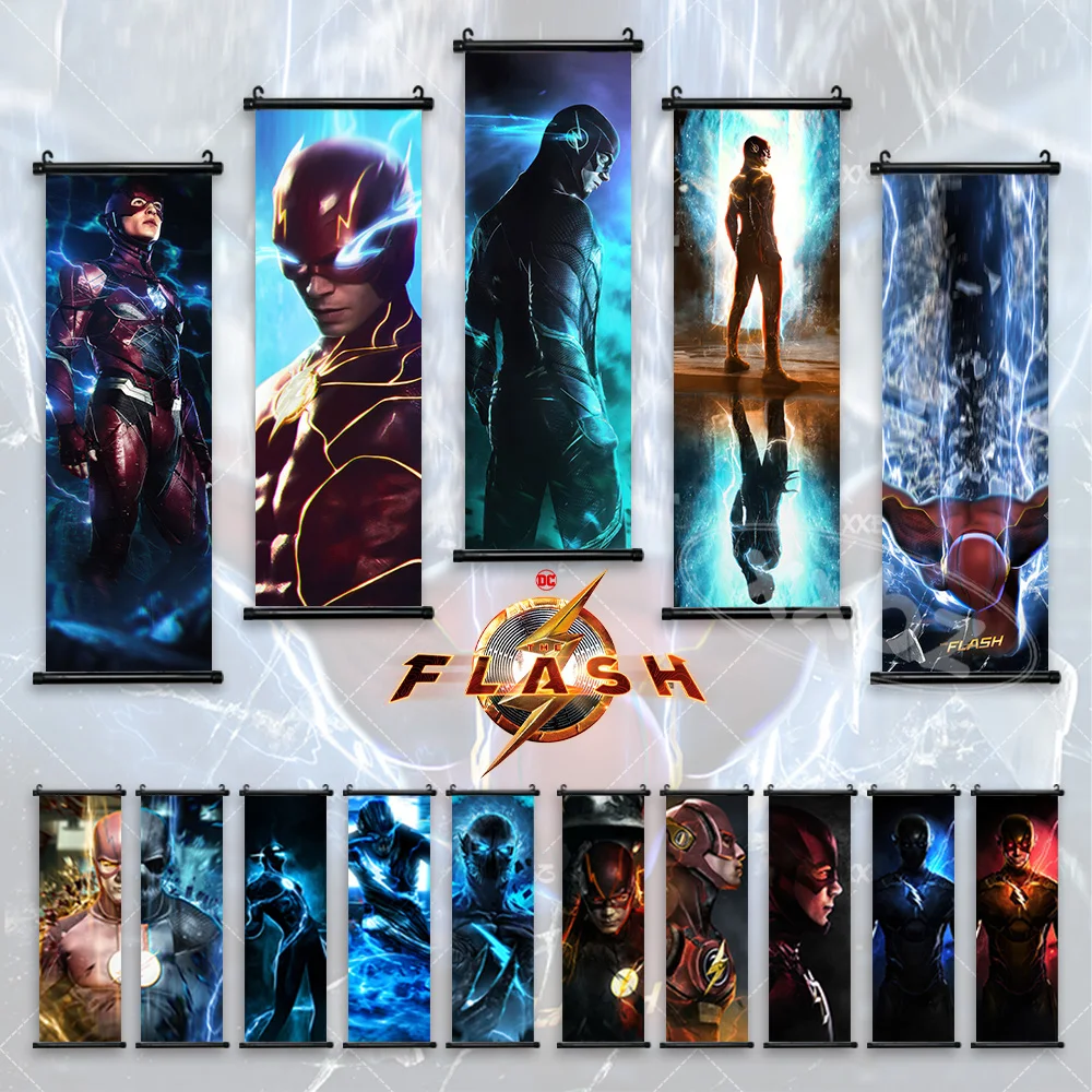 

The Flash Movie Poster The Rival Hanging Painting Bart Allen Home Decor DC Comics Wall Art Justice League Figures Scroll Picture