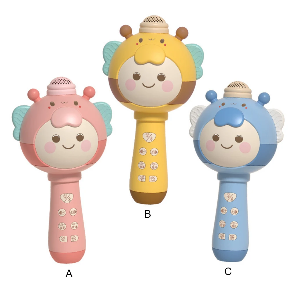 

Детский беспроводной микрофон Bluetooth-совместимый перезаряжаемый стерео музыкальный детский микрофон оборудование портативный для вечерни...