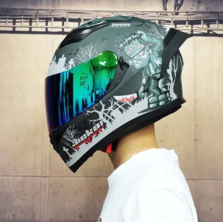 Шлем для езды на мотоцикле мужской защитный шлем все лицо