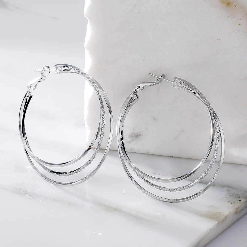 

Модные Винтажные медные Висячие серьги, серьги-подвески для пирсинга женских геометрических фигур, корейские Висячие серьги, ювелирные изд...