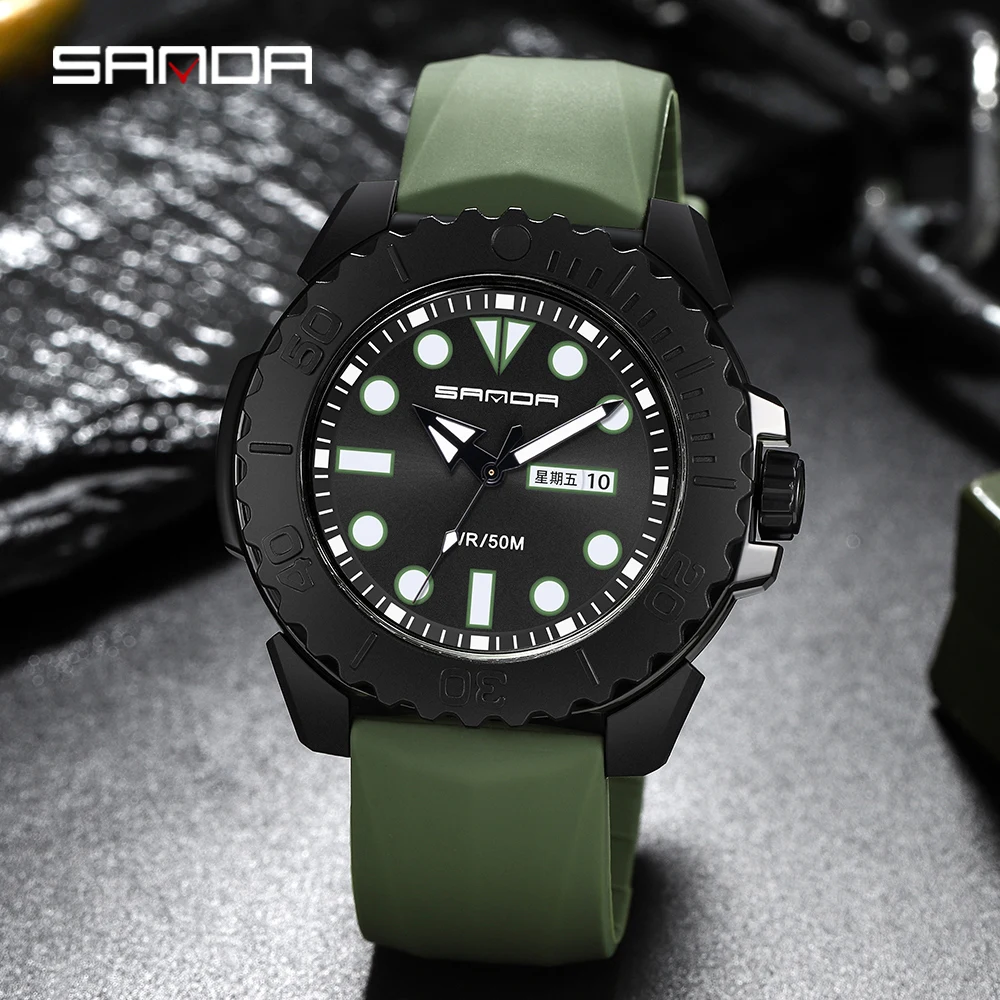 

SANDA Men's Military Sport Watches Fashion Casual Quartz Watch 50M Waterproof Wristwatch Man Relogio Masculino Reloj Hombre