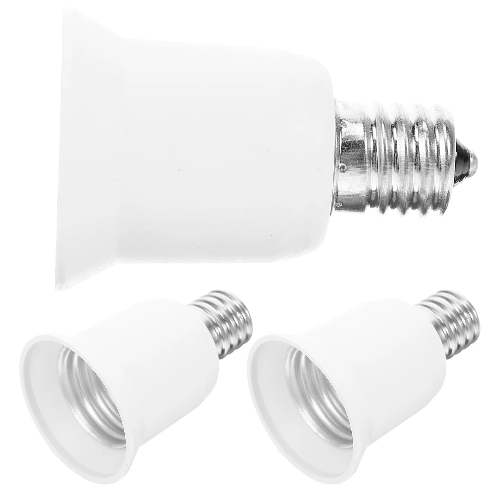 

3 Pcs Conversion Lamp Holder Light Bulb Splitter Socket Adapter E17 E26 Converter Bulbs Chandelier Pbt