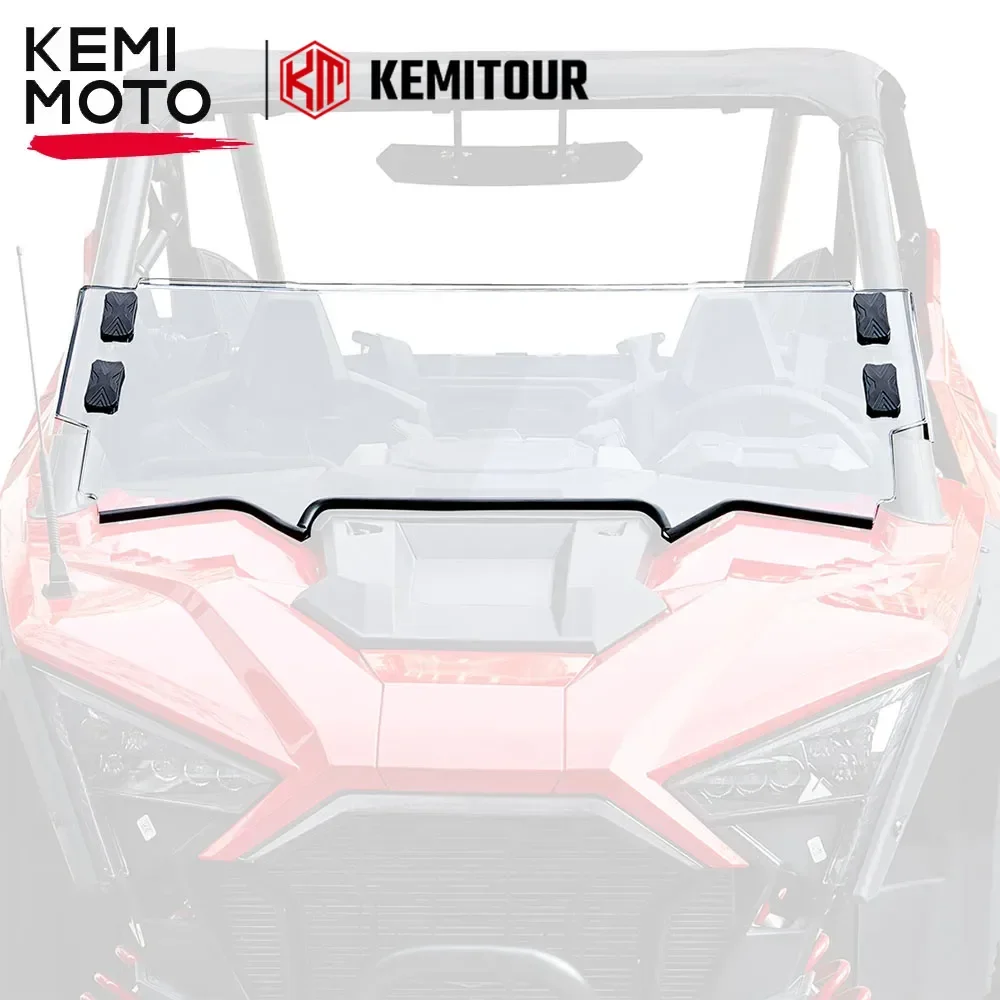 KEMIMOTO UTV PC Прозрачное переднее лобовое стекло совместимое с Polaris RZR PRO XP/XP 4 R/R Turbo R/R4