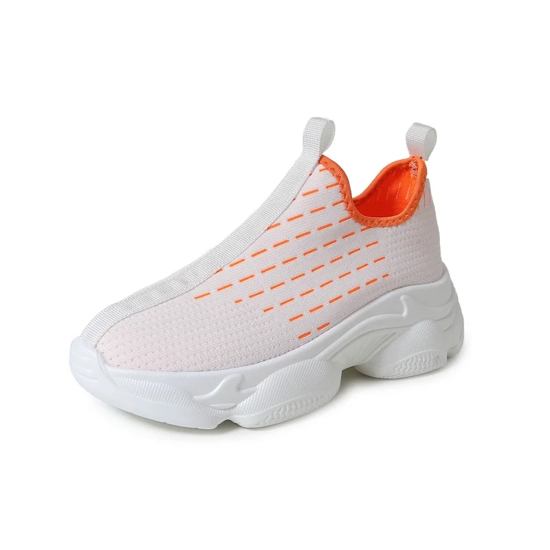 

Ladies Lightweight Sports Shoes Summer High Quality Casual Shoes Mesh Breathable White Fashion Fly Woven Stretch Running Shoes